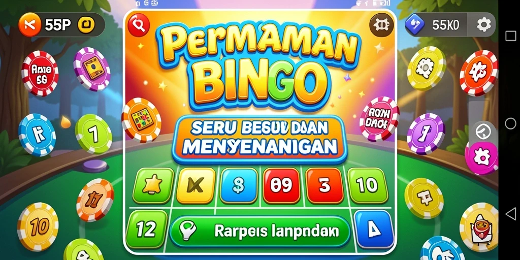 Tampilan gameplay 55RP dengan aksi seru Bingo.