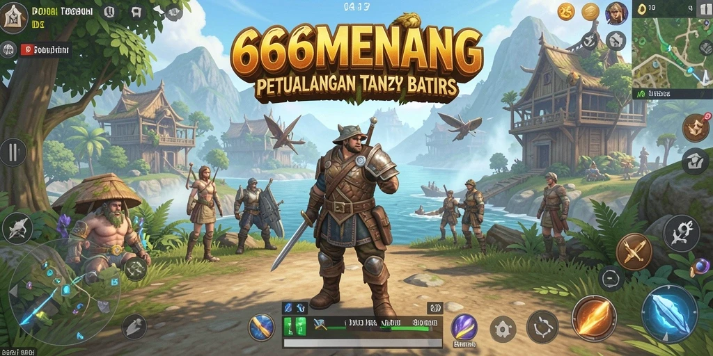 Tampilan gameplay 666MENANG yang menakjubkan di dunia terbuka.