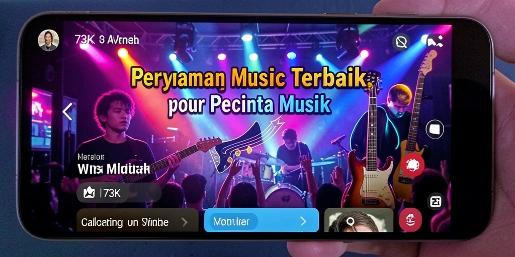 Screenshot gameplay <strong>73K</strong> menampilkan pengalaman bermain musik yang dinamis.