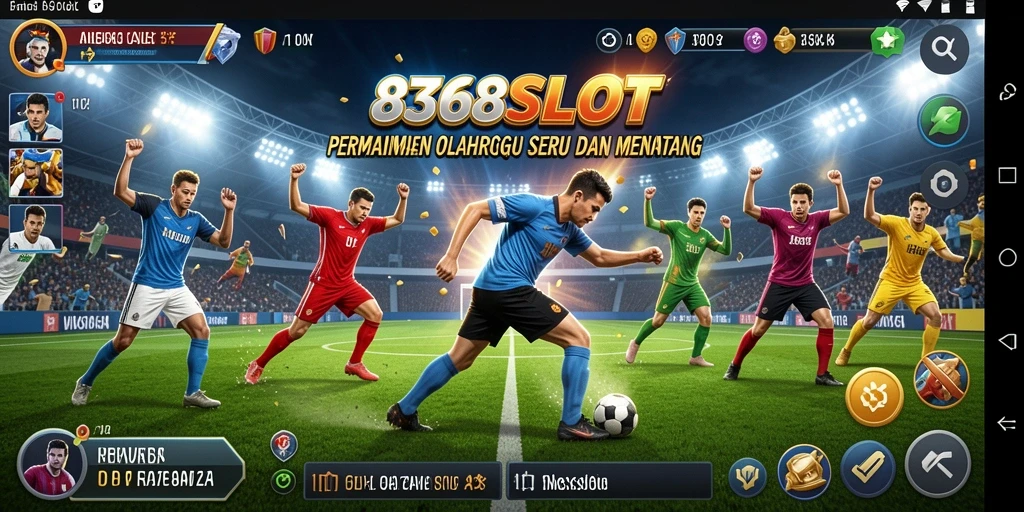 Tampilan gameplay seru dalam 8368SLOT yang menampilkan aksi olahraga.