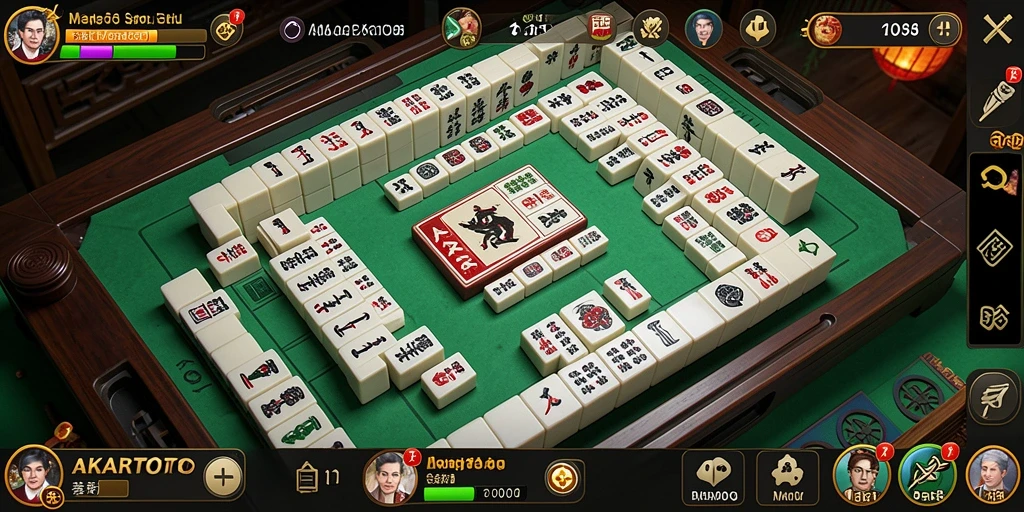 Screenshot gameplay Mahjong AKARTOTO yang menampilkan tantangan dan keseruan.