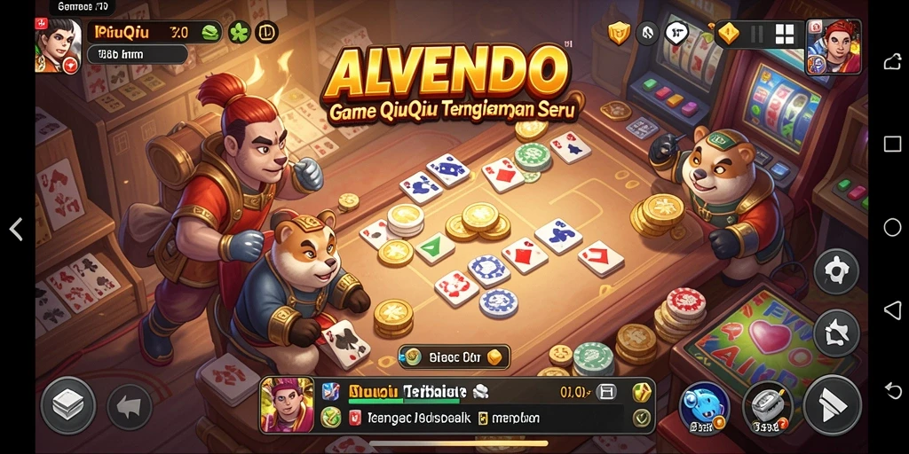 Tampilan gameplay QiuQiu yang menarik di ALVENDO.