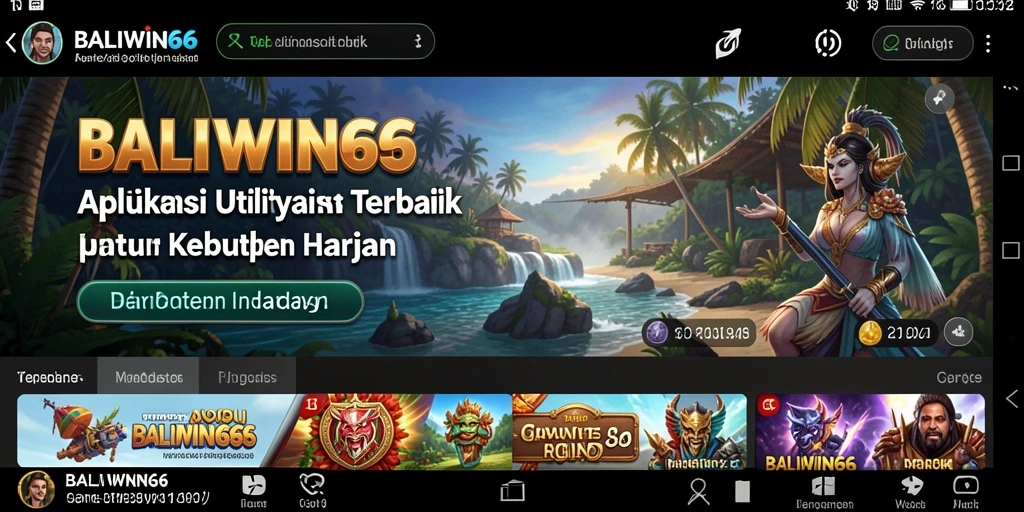 Tampilan antarmuka pengguna BALIWIN66 yang intuitif dan menarik.