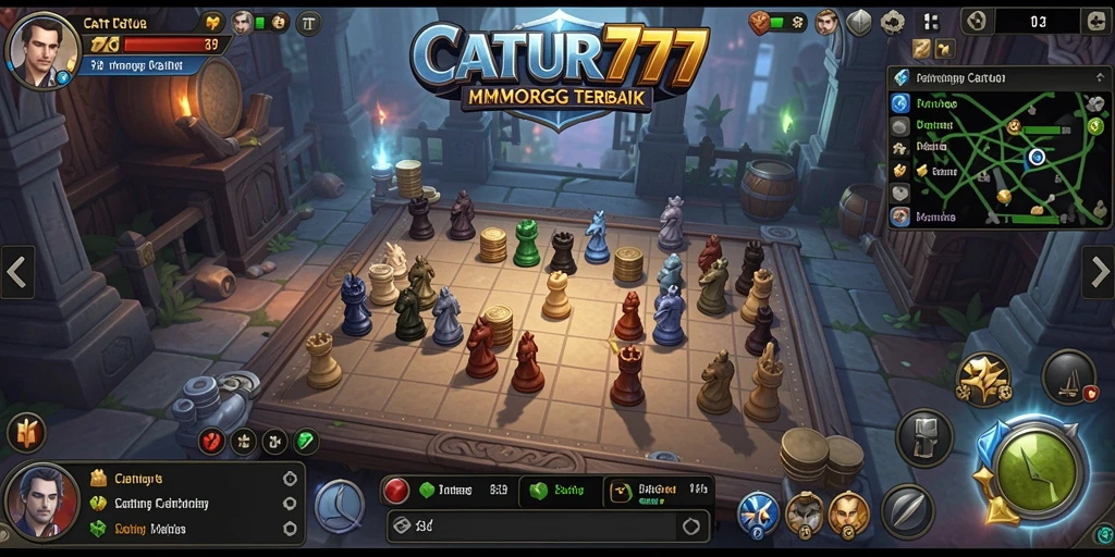 Tampilan gameplay CATUR777 yang menegangkan dan strategis dalam dunia MMORPG.
