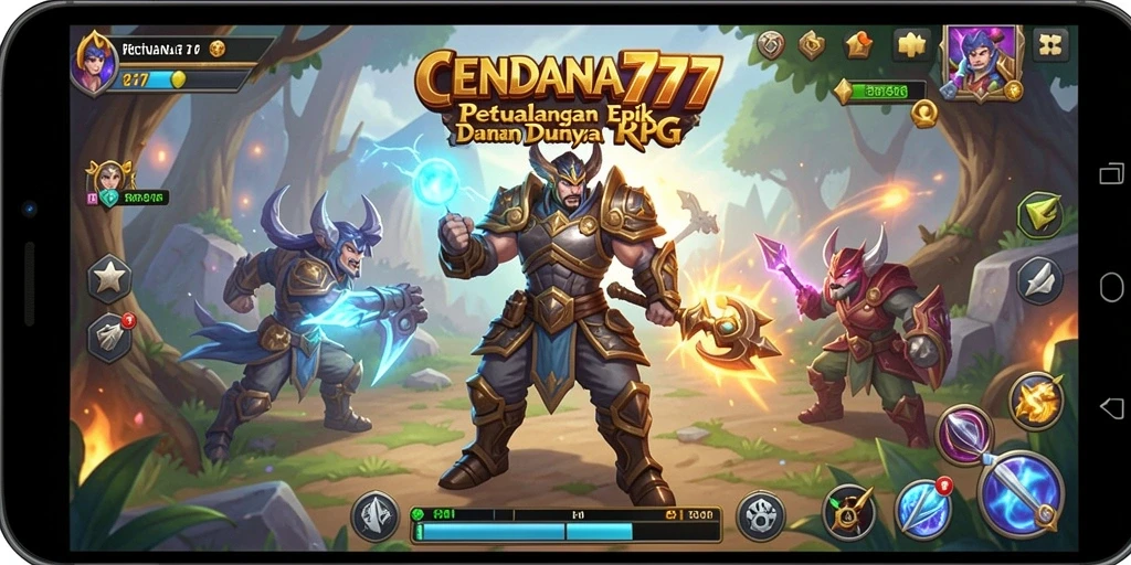 Tampilan gameplay CENDANA777 dengan pertarungan yang mendebarkan.