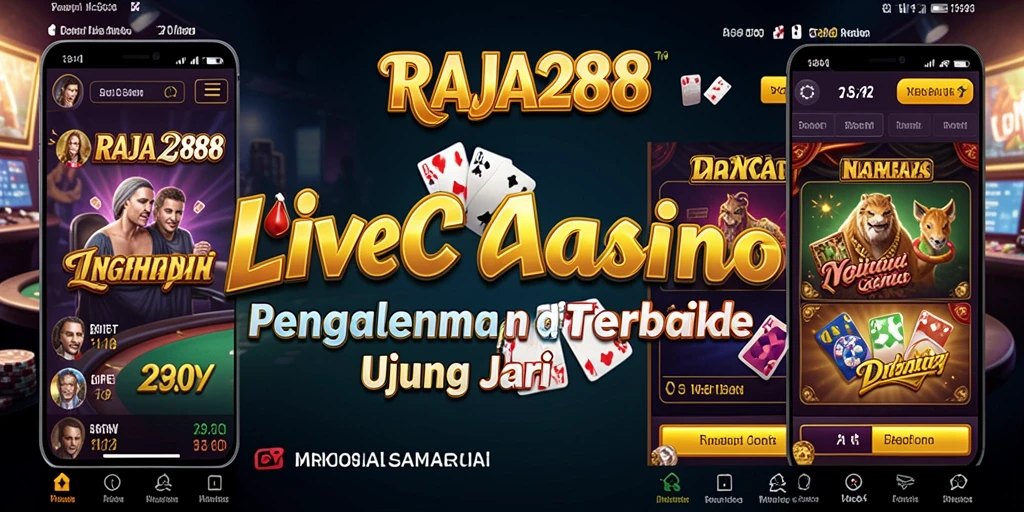 Tampilan gameplay Live Casino yang mengasyikkan dan interaktif di RAJA288.