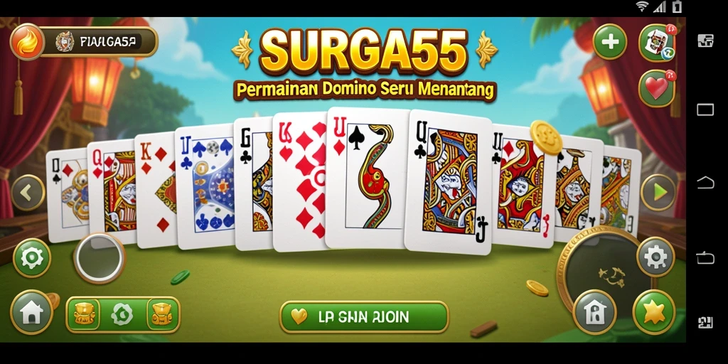Tampilan gameplay seru dari SURGA55 yang penuh tantangan.