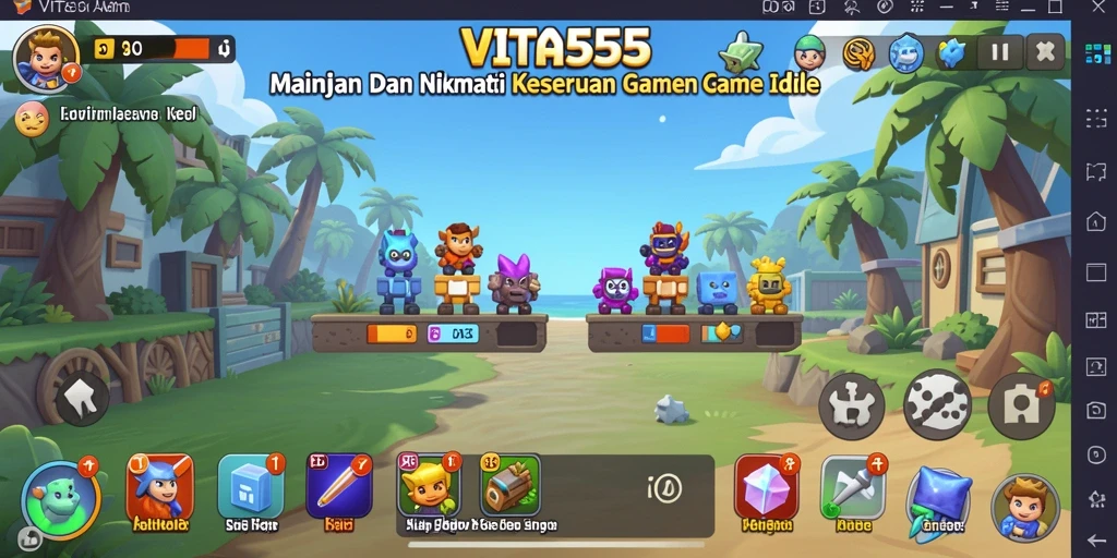 Tampilan gameplay VITA555 yang menarik dan menghibur.