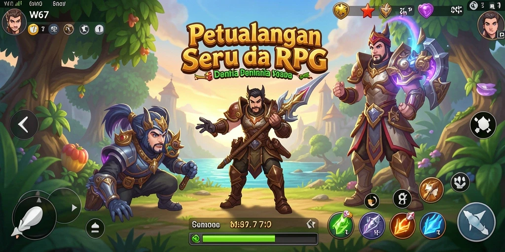 Tampilan gameplay W67 yang menakjubkan dan mendebarkan.